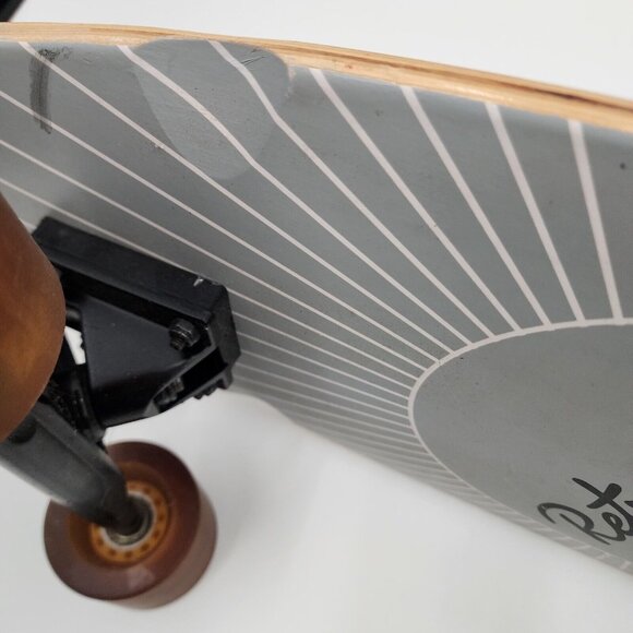 Retrospec Zed Pewter Pointe Top Mount Bamboo Kicktail Longboard Skateboard 44 in - Picture 10 of 16